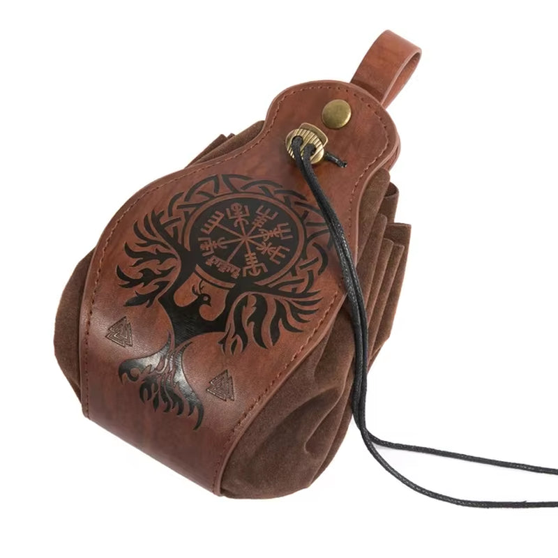 Genuine Leather for DND Dice Bag Tray 5 Celtic Designs Cute Drawstring Pouch D&D Roleplaying RPG Gift Ideas Coin Purse