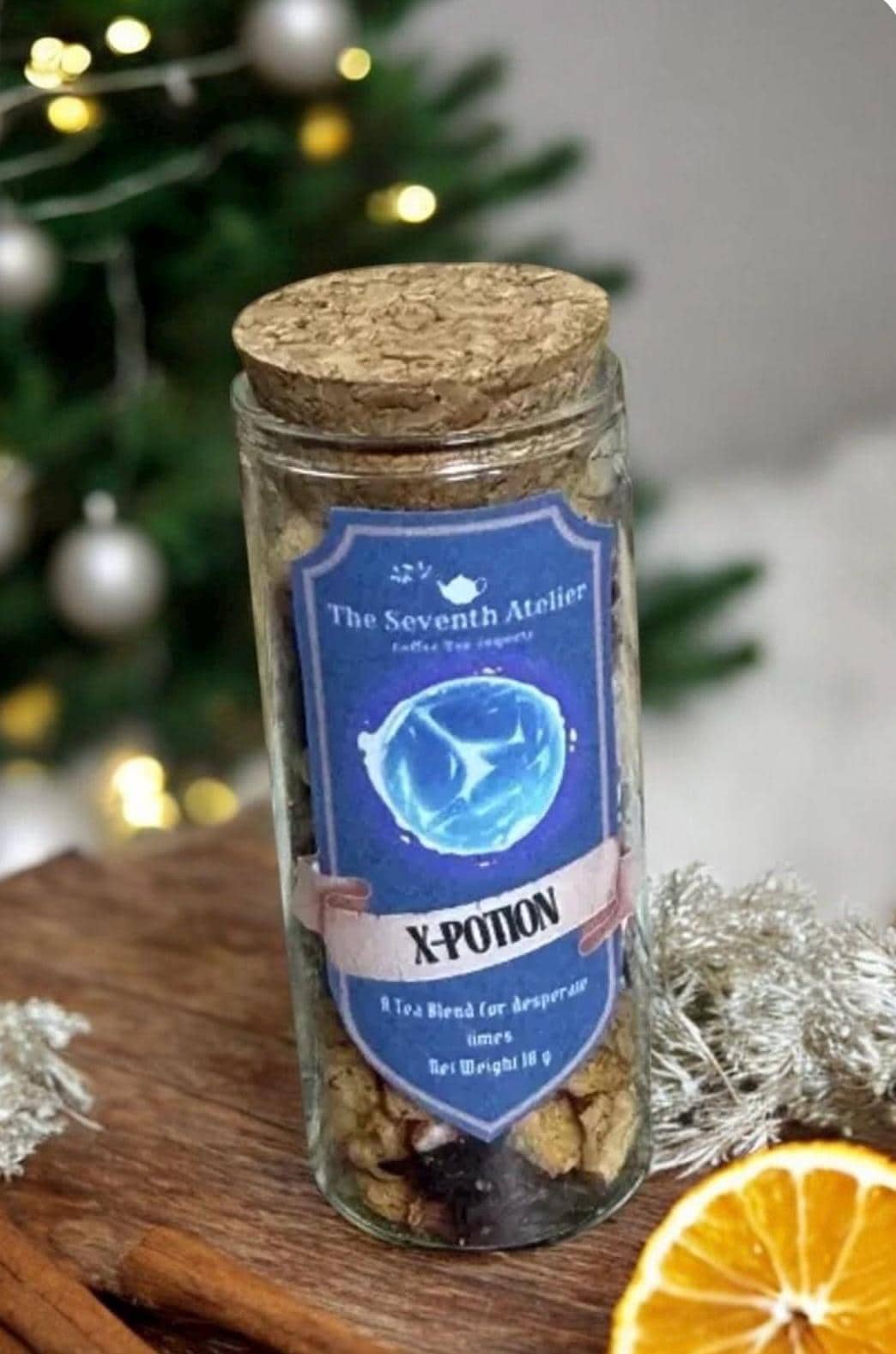 D Monster Tea Gaming Gift Loose Leaf Fantasy Brew Custom Jar Blue Label Dragon Set Herbal Collection Gaming Party Present Bundle Glass Set