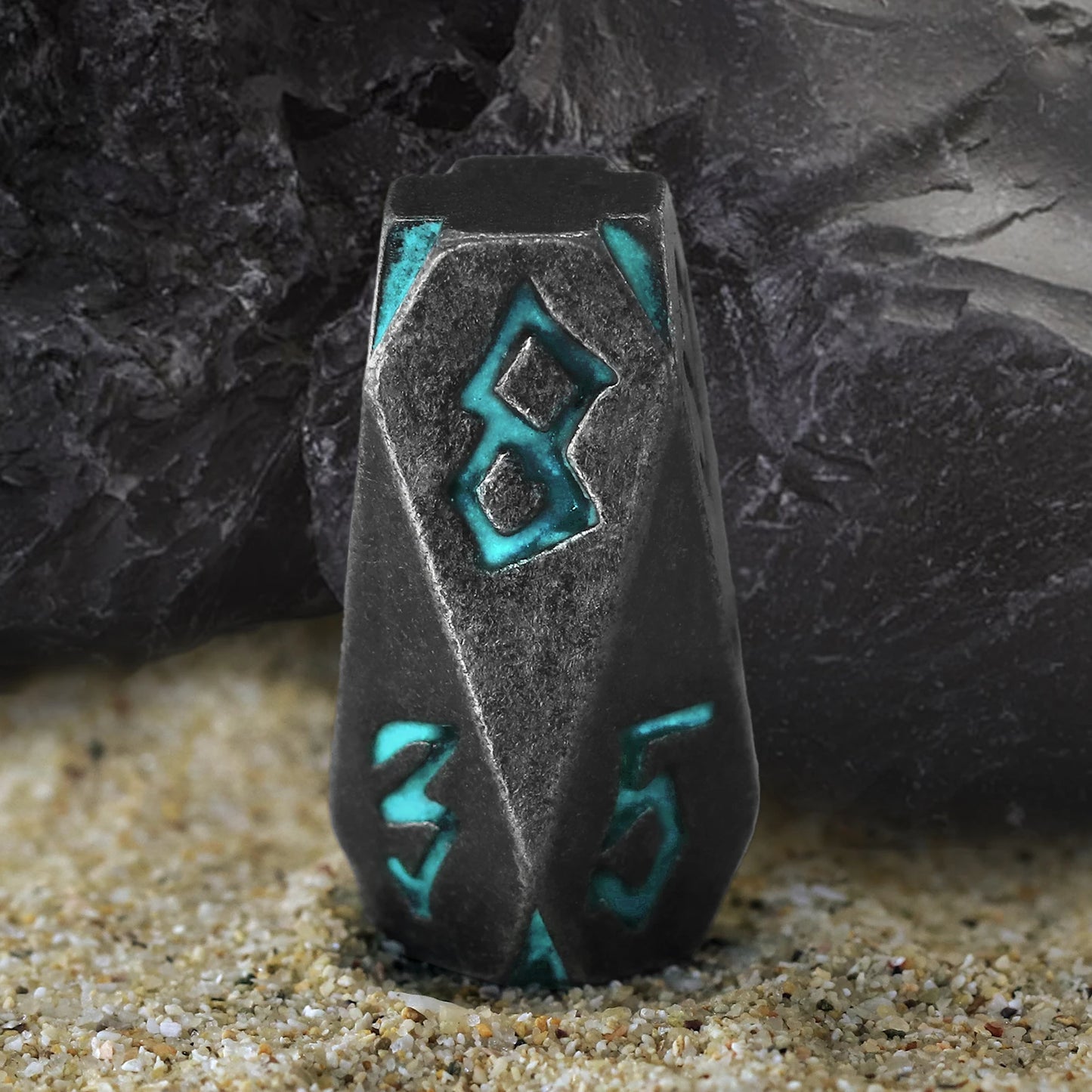 7PCS D&D Dice Metal Dice Set , Unique Cool Stonehenge Theme Polyhedral Dice Set with Box for DND Role Playing Games