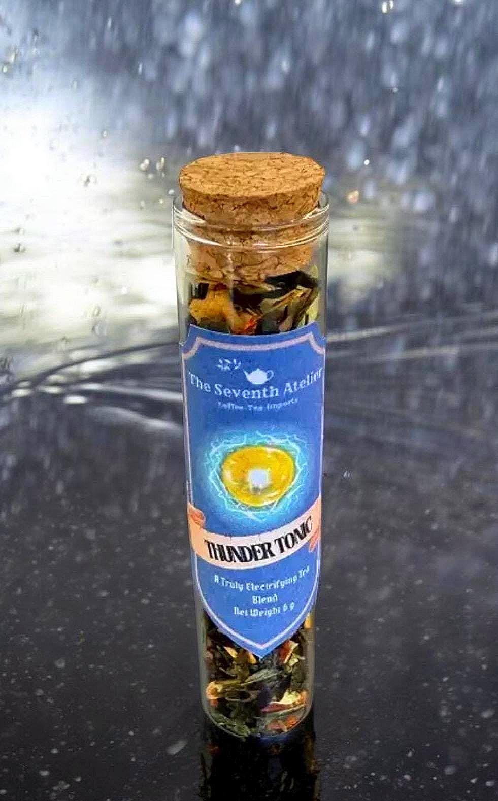 Fantasy Tea Gift for Gamer Present Bundle Loose Leaf Dragon Brew Glass Jar Blue Label Custom Set Herbal Collection Monster Tea Party Gift