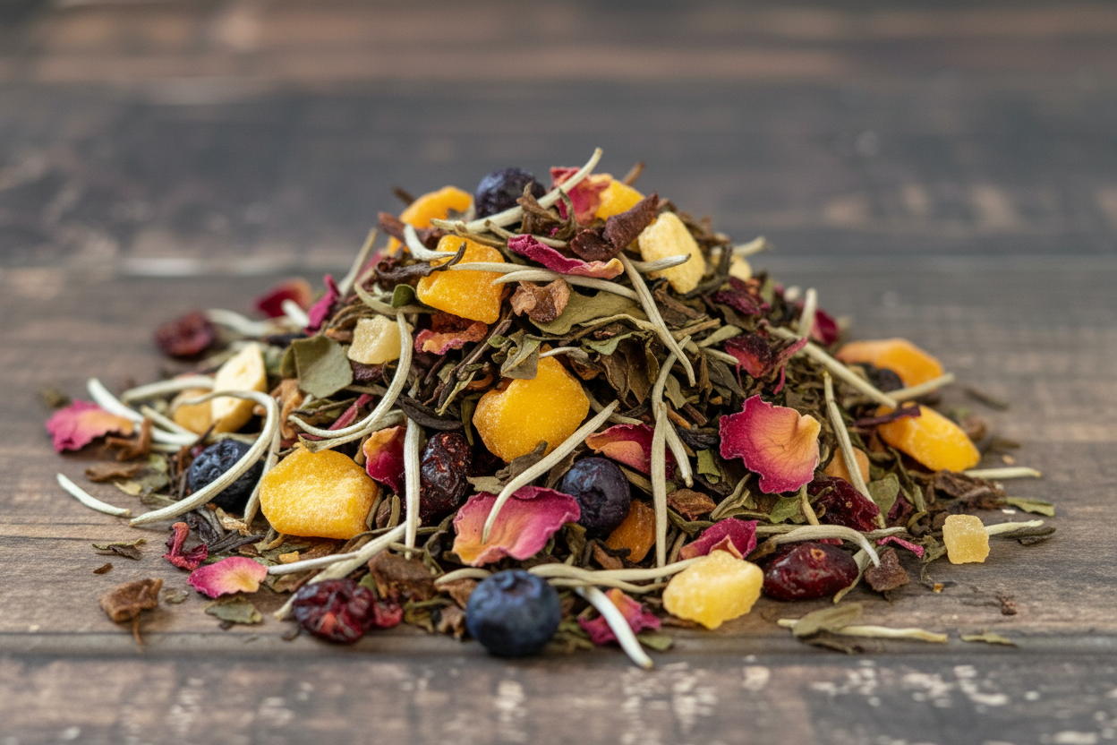 Mists of Avalon White Tea macro close-up