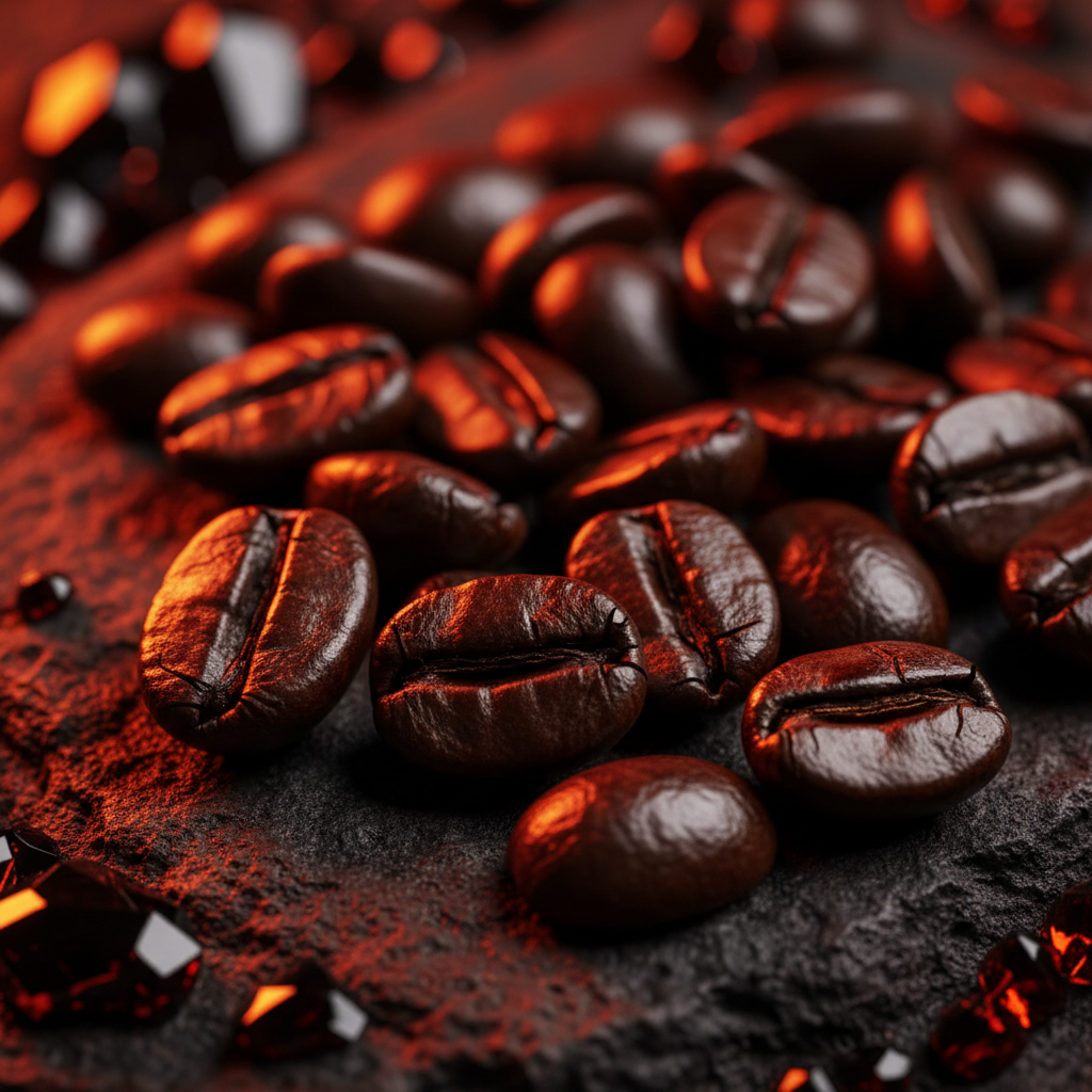 Obsidian Core — Dark Roast Bean Macro