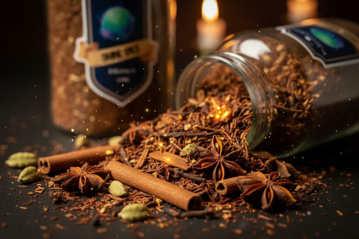 The Divine Spice cozy macro close-up