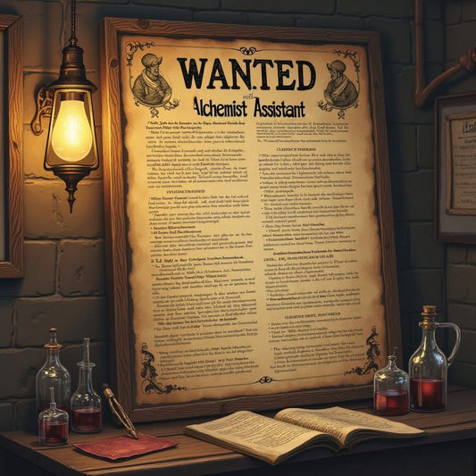 WANTED: Assistant Alchemist (and General Cat-Herder)