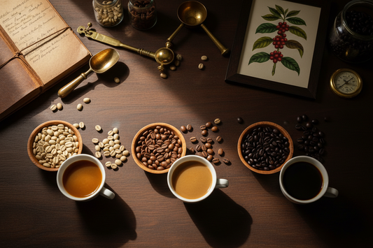The Herbarium: Roasting Profiles – How Heat Transforms Coffee from Light to Dark