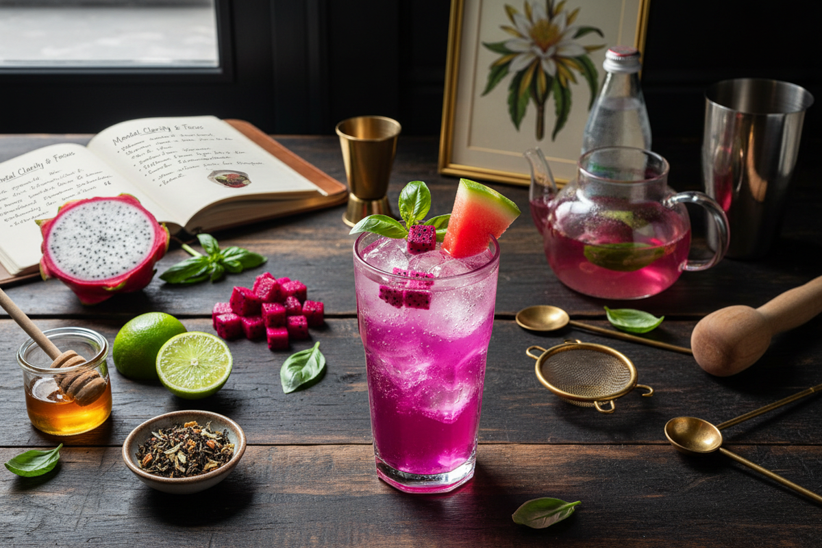 Panacea Pulp: A Caffeine-Free Clarity Mocktail