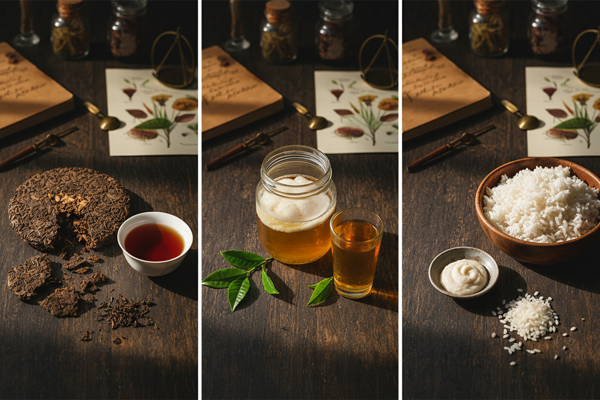 The Herbarium: Fermentation Mysteries – Pu-erh Aging, Kombucha Cultures, and Koji Magic