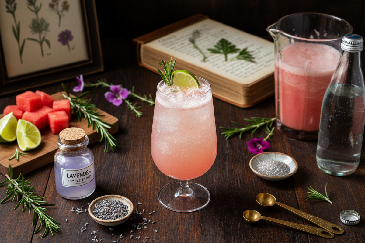 A Fantasy Themed Mocktail- The Feywild Watermelon Potion