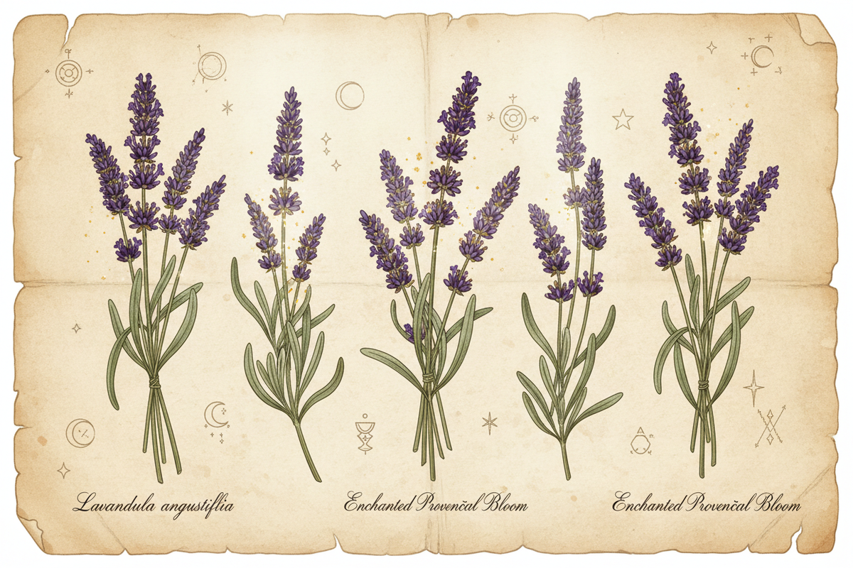 Lavender herbarium botanical illustration in apothecary style — The Seventh Atelier