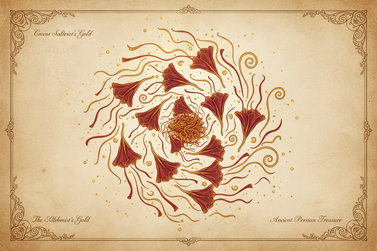 The Herbarium: Saffron – The Crimson Gold of Ancient Persia