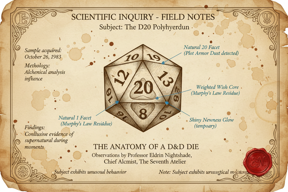 The Anatomy of a DND Die: A Scientific Inquiry by Eldrin Nightshade