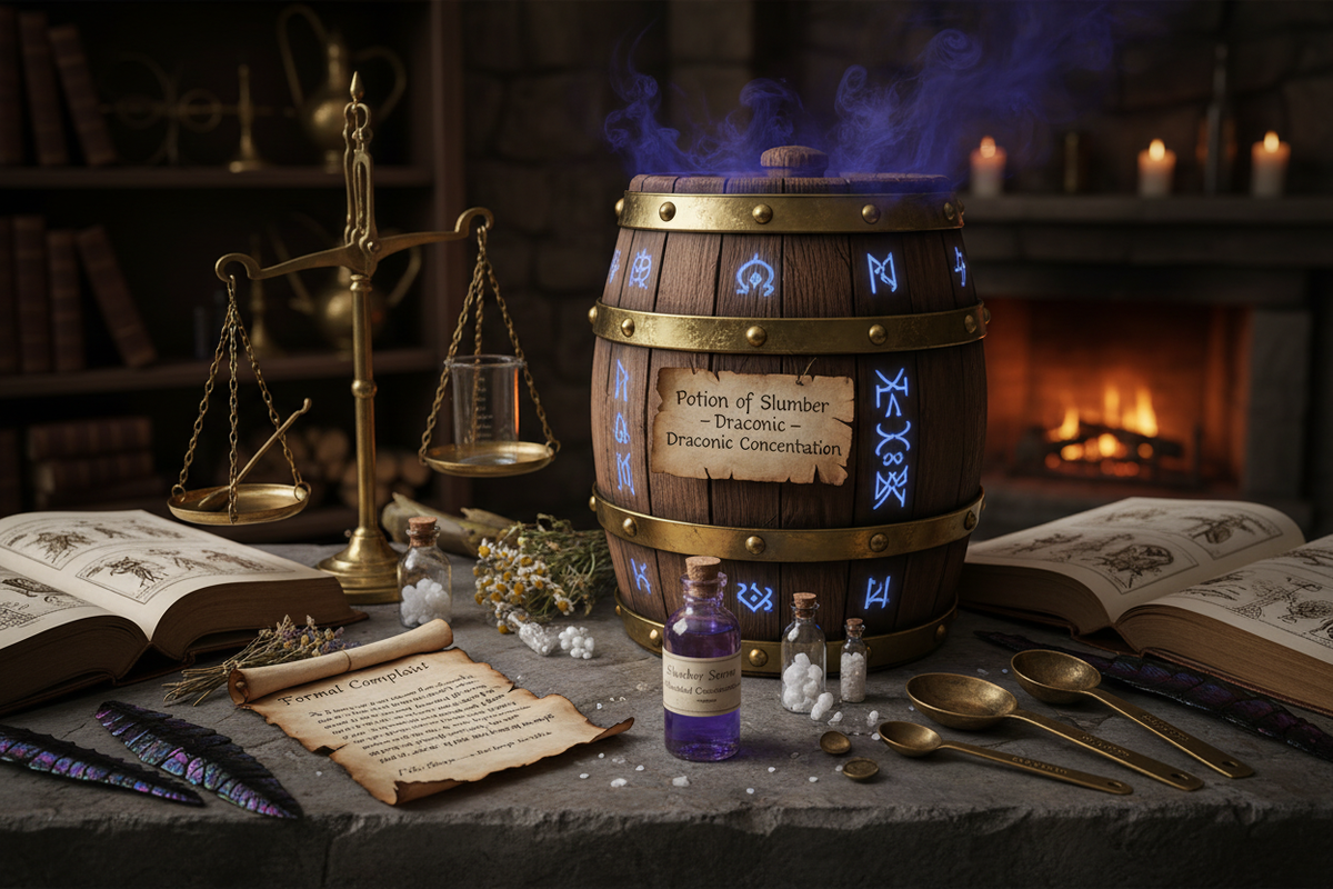 To a Certain Gargantuan Client: A Formal Inquiry Regarding a Potion of Slumber