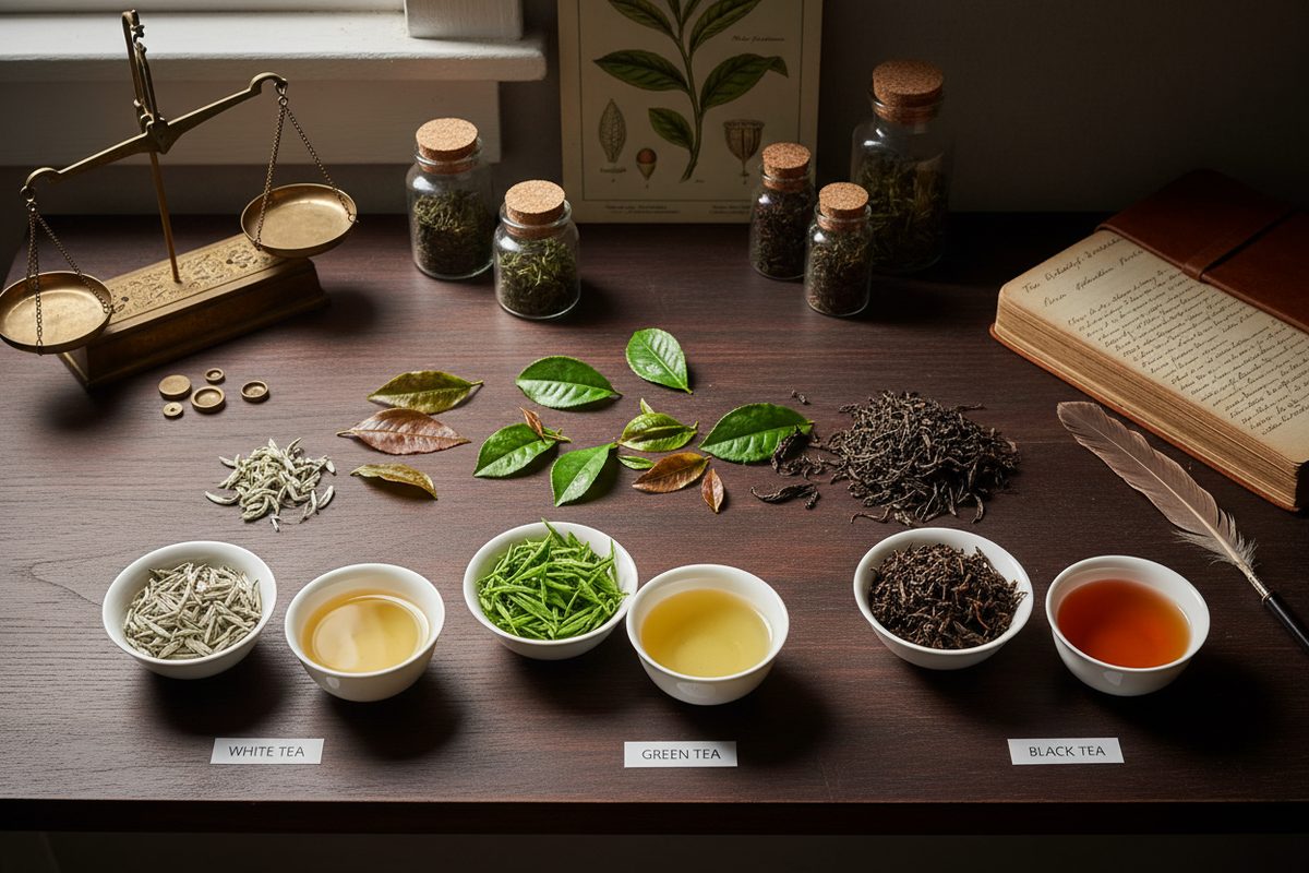 The Herbarium: Oxidation Alchemy – The Transformation of White, Green, and Black Tea