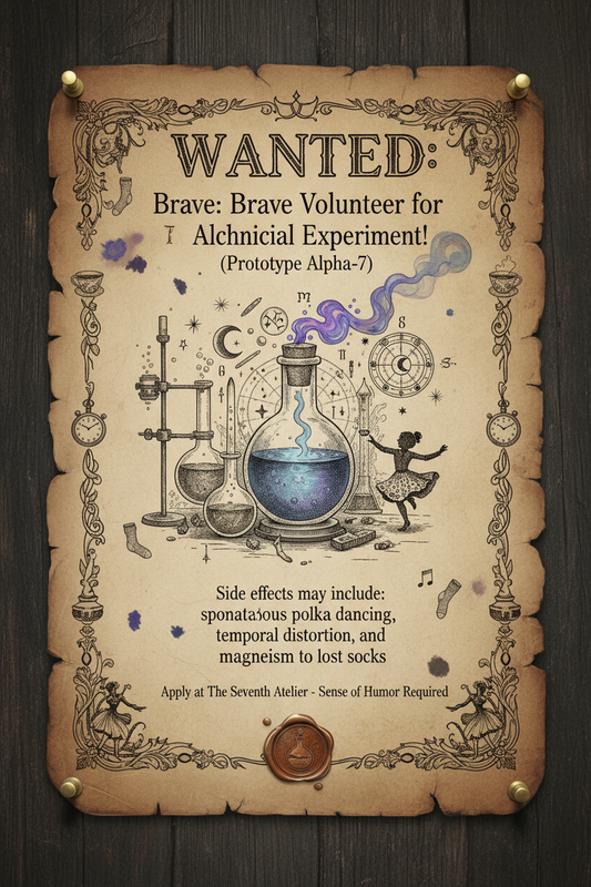 Wanted: Brave Volunteer for Alchemical Experiment!