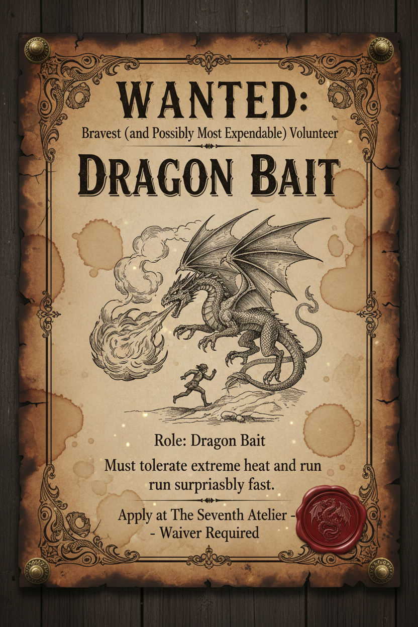 WANTED: Bravest (and Possibly Most Expendable) Volunteer
