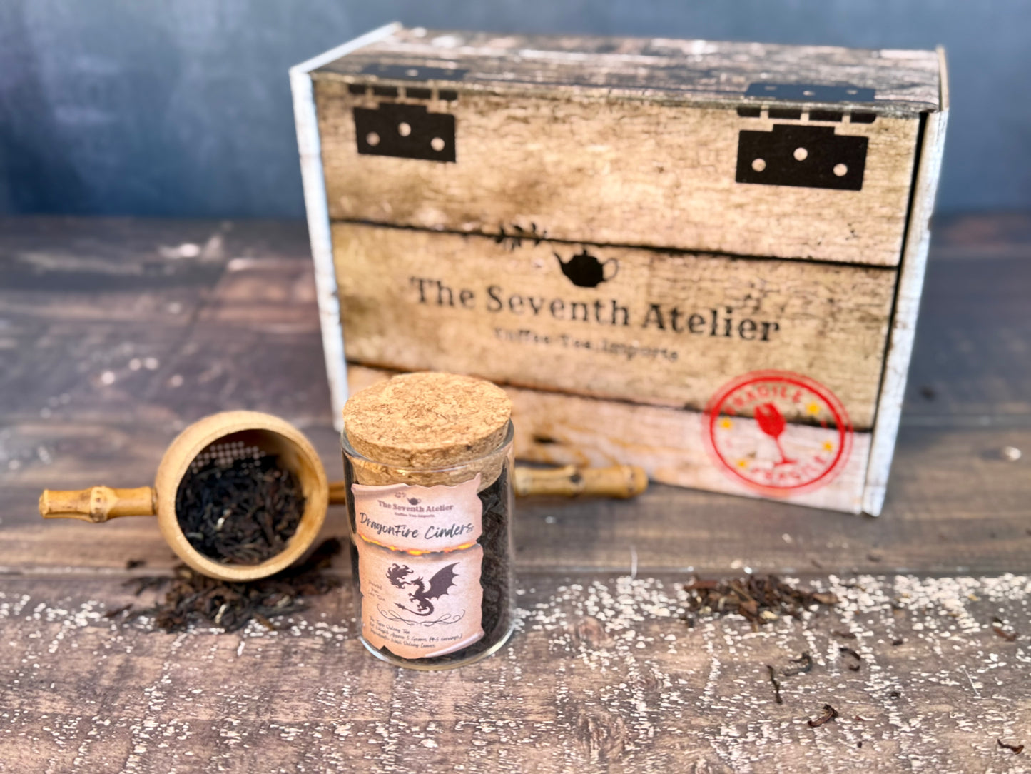 Dragonfire Cinders Black Tea | Smoked Lapsang Souchong | D&D Fantasy Loose Leaf Tea