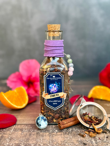 Ether Tea | Spiced Orange Hibiscus Tea | Rose Hips & Cardamom Loose Leaf