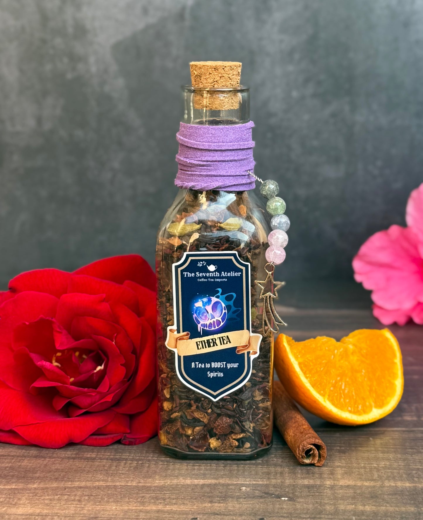 Ether Tea | Spiced Orange Hibiscus Tea | Rose Hips & Cardamom Loose Leaf