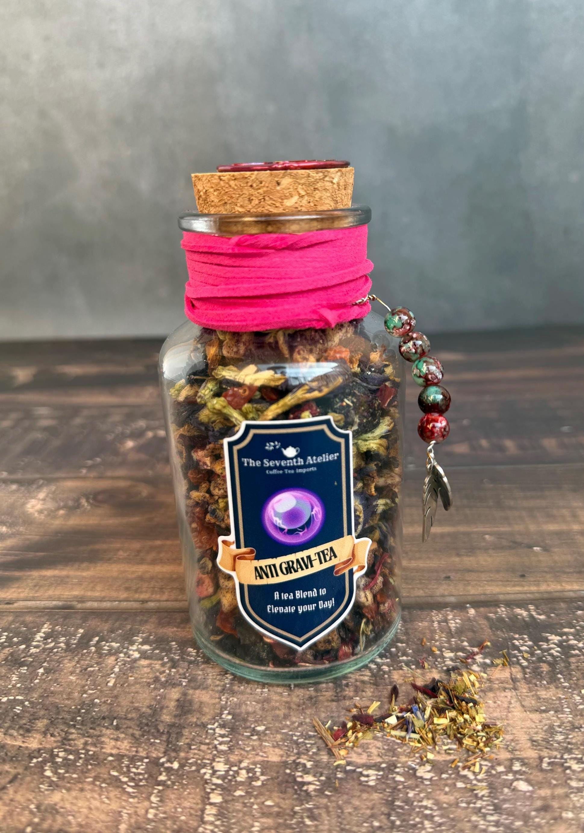 Nerdy Tea Gift for Tea Lover Friend Glass Storage Jar Fantasy Brand