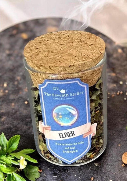 D Monster Tea Gaming Gift Loose Leaf Fantasy Brew Custom Jar Blue Label Dragon Set Herbal Collection Gaming Party Present Bundle Glass Set