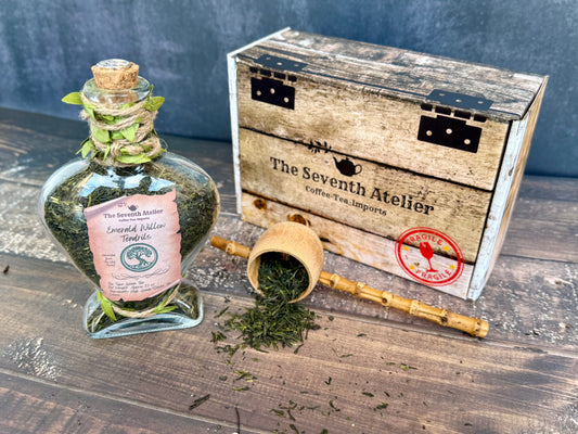 Emerald Willow Tendrils Green Tea | Japanese Sencha Tea | Loose Leaf | Elven Brew