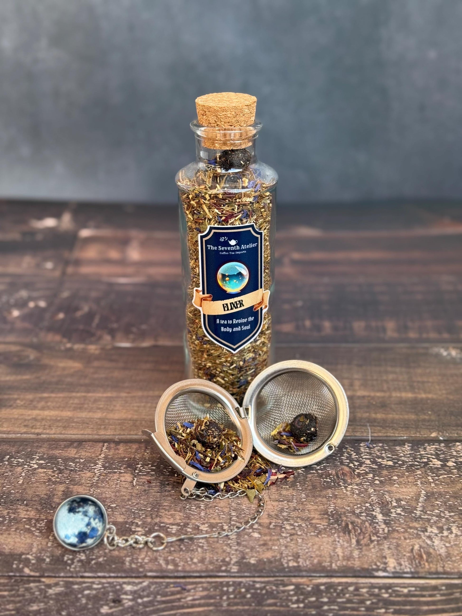 Glass storage jar tea idea gift for fantasy friend