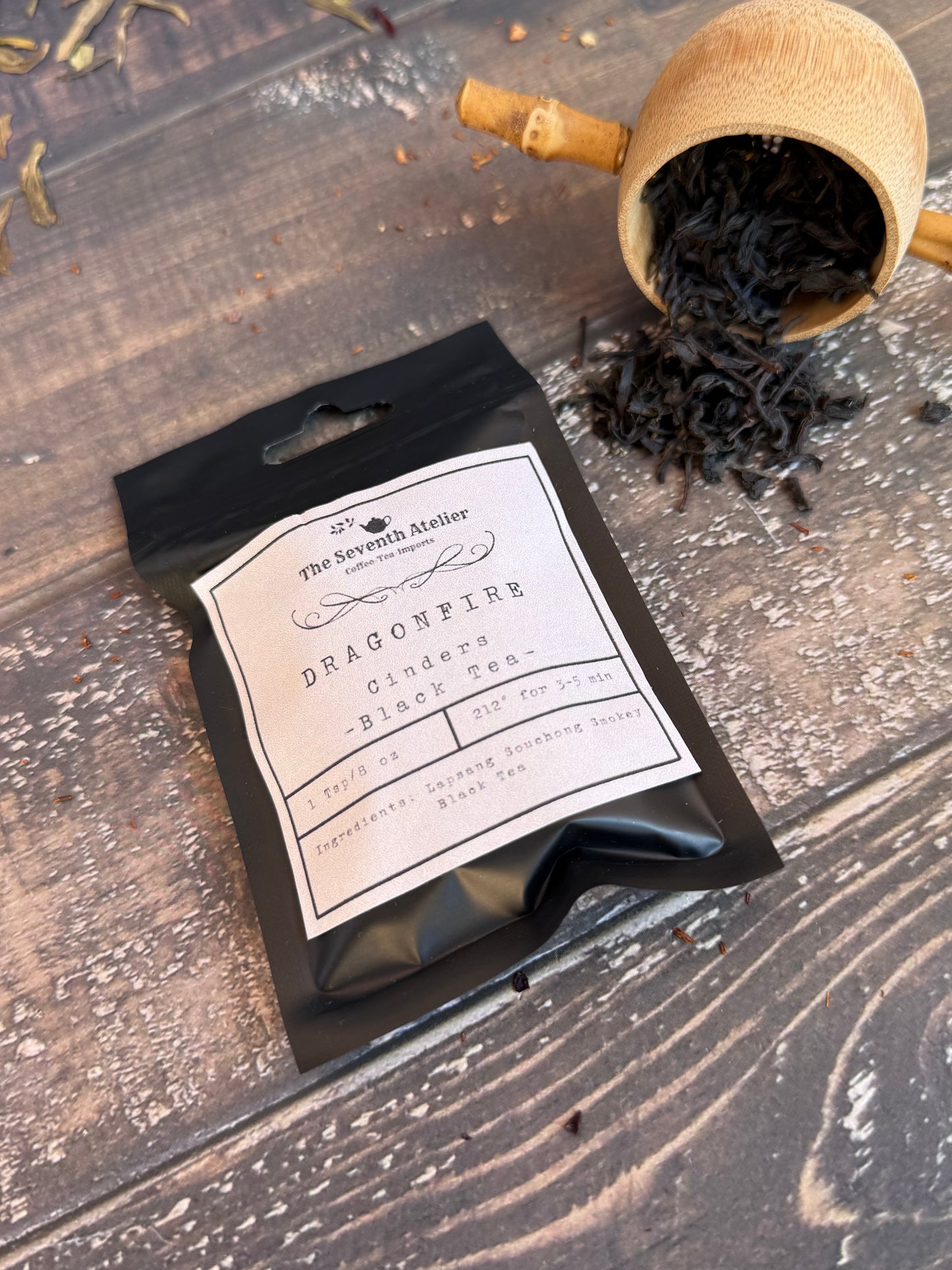 Dragonfire Cinders Black Tea | Smoked Lapsang Souchong | D&D Fantasy Loose Leaf Tea