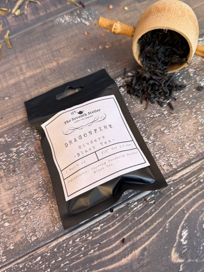 Dragonfire Cinders Black Tea | Smoked Lapsang Souchong | D&D Fantasy Loose Leaf Tea