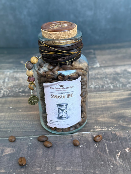 Sands of Time Roast Coffee: Smooth Espresso Blend | Dark Chocolate, Graham Cracker, Winey Sweet Aromatic Drip Coffee | Whole Bean