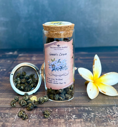 Queen's Crown Jasmine Pearls Tea | Elegant White Tea Fantasy Blend