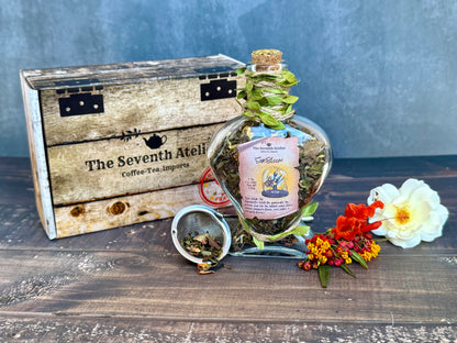 Sunbloom | Jasmine Rose White Tea | Loose Leaf | Elven Style Tea Jar