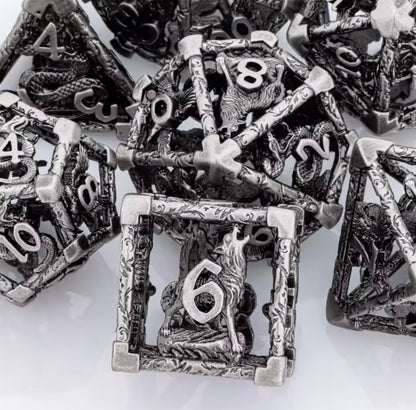 Oracles of Fate Hollow Metal Dice Set