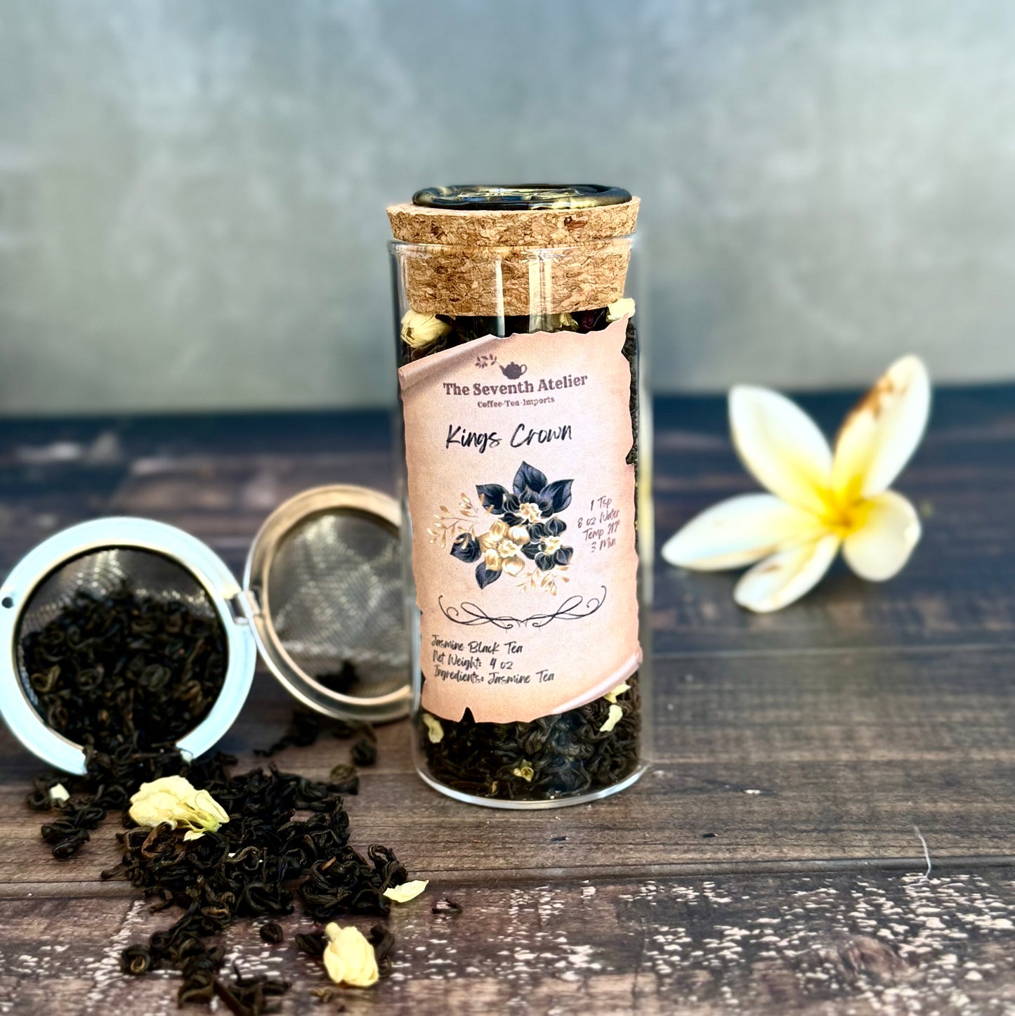 King's Crown Black Jasmine Tea | Rare Celestial Blend