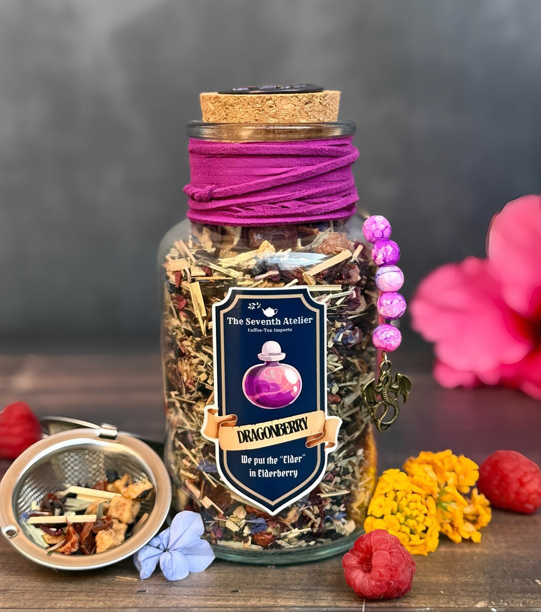 Dragonberry Tea Blend | Fruity Elderberry Tea | Loose Leaf | Enchanting Brew