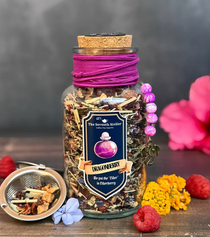 Dragonberry Tea Blend | Fruity Elderberry Tea | Loose Leaf | Enchanting Brew