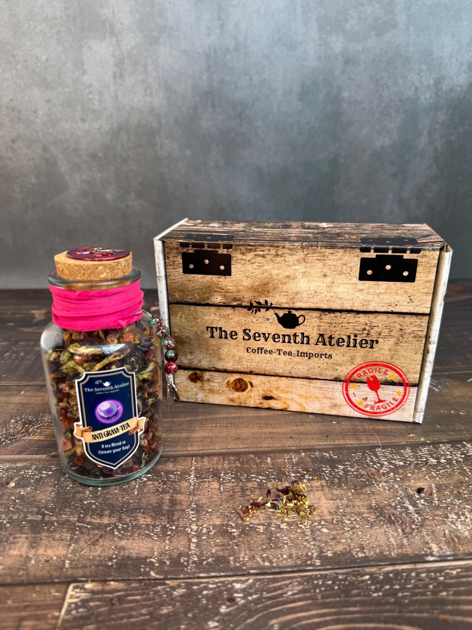 Papaya Berry Tea Gift Box Vintage Box for Fantasy Lovers