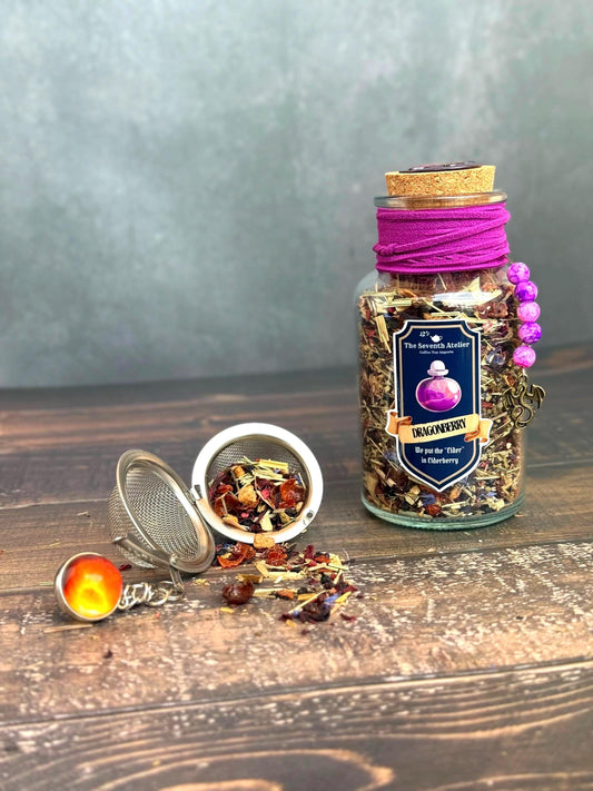 Dragonberry Tea Blend | Fruity Elderberry Tea | Loose Leaf | Enchanting Brew