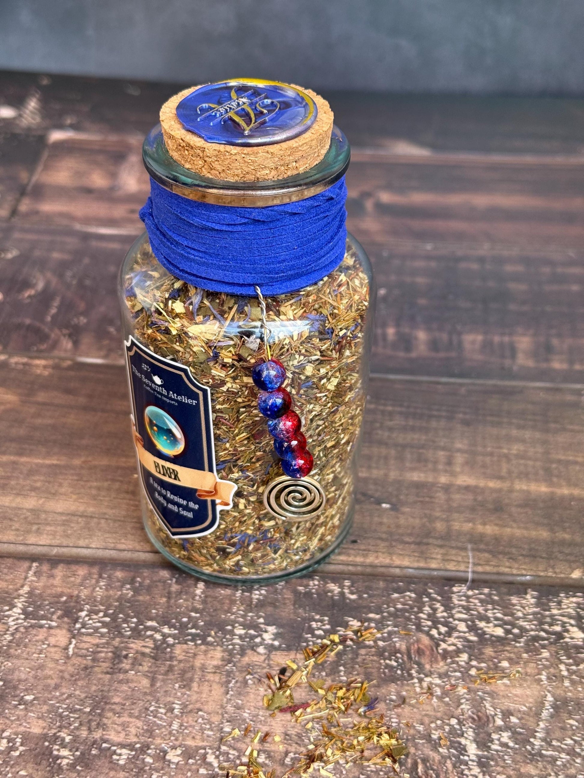 Diy apothecary tea storage jar container gift idea for tea lovers