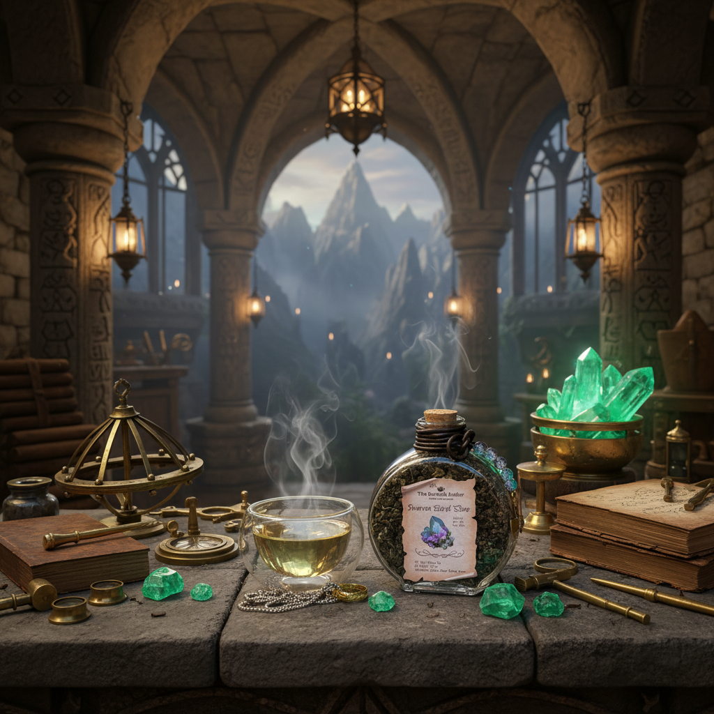 Brewed Tea with Beryl Crystals