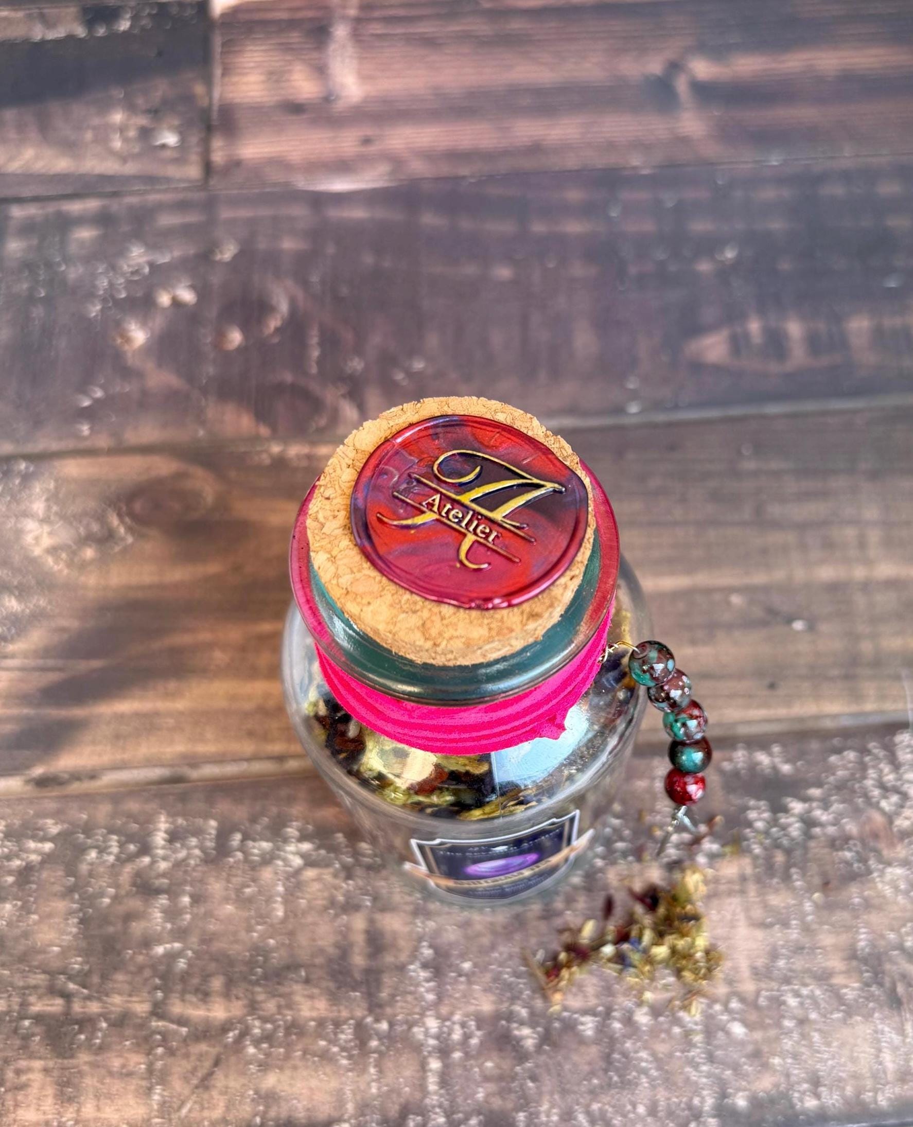 The Seventh Atelier Wax Seal Branded Tea Jar 