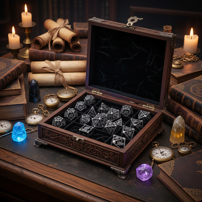 Dice in Velvet Box