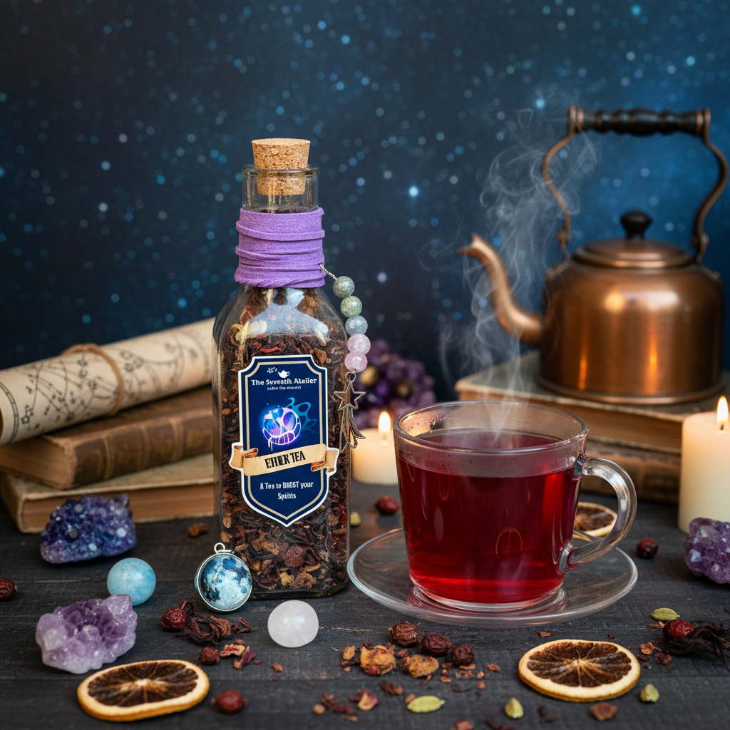 Ether Tea celestial main shot - lifestyle style