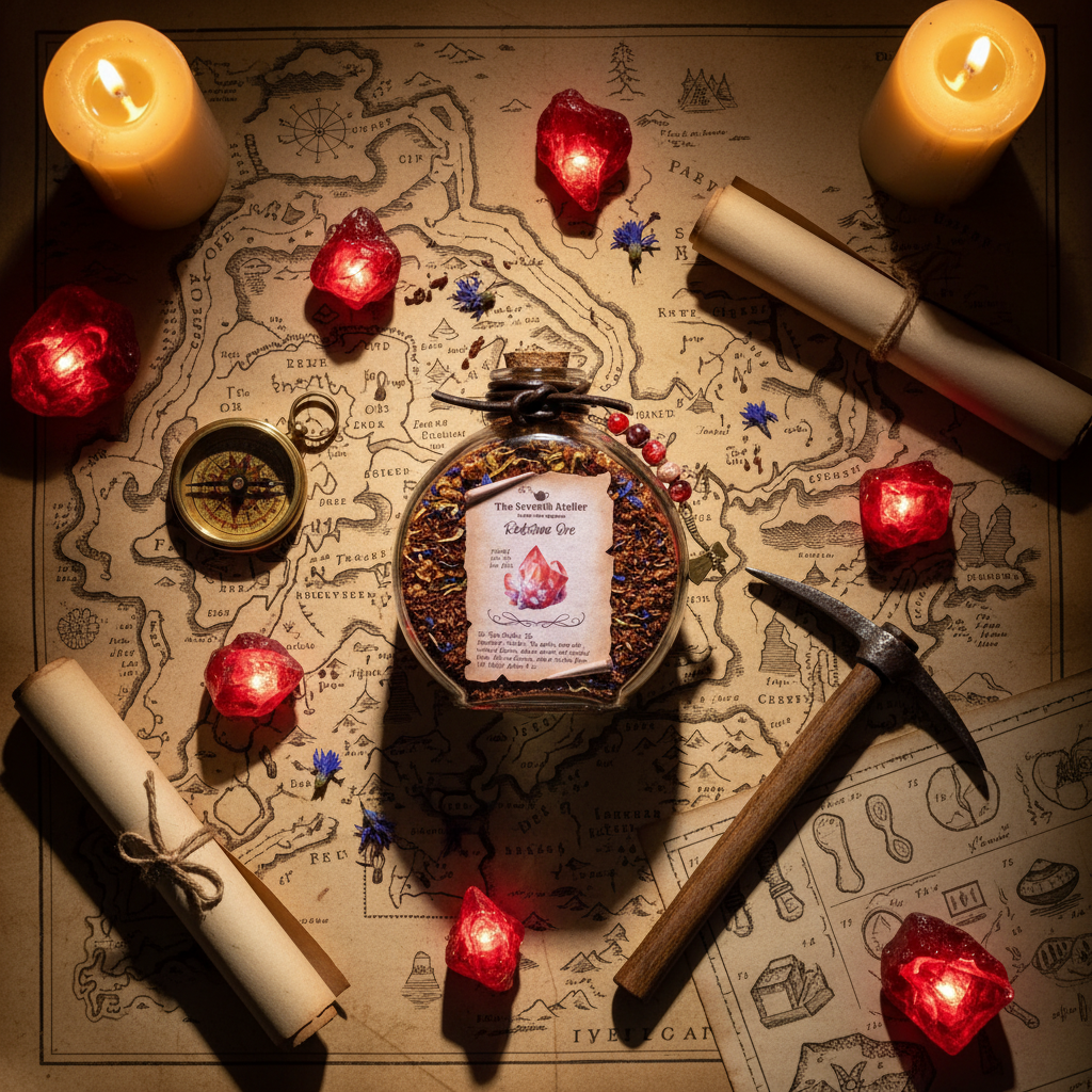 Flat Lay with Ore and Tools