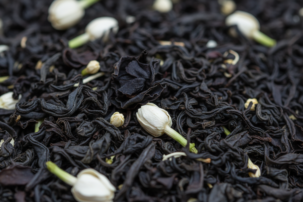 Kings Crown macro close-up - with white jasmine buds