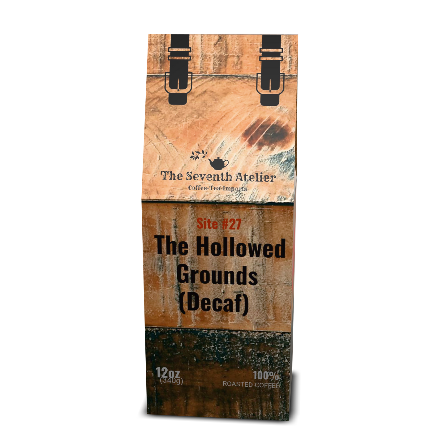 The Hollow Grounds | Decaf Medium Roast Coffee | Swiss Water Processed | Milk Chocolate & Peanut