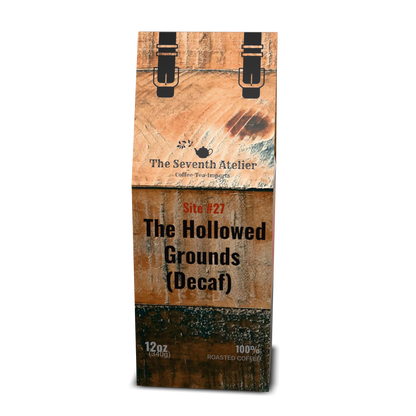 The Hollow Grounds | Decaf Medium Roast Coffee | Swiss Water Processed | Milk Chocolate & Peanut