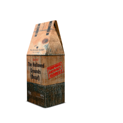 The Hollow Grounds | Decaf Medium Roast Coffee | Swiss Water Processed | Milk Chocolate & Peanut