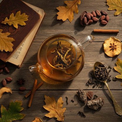 Myrth Tree Bark Overhead Flat Lay