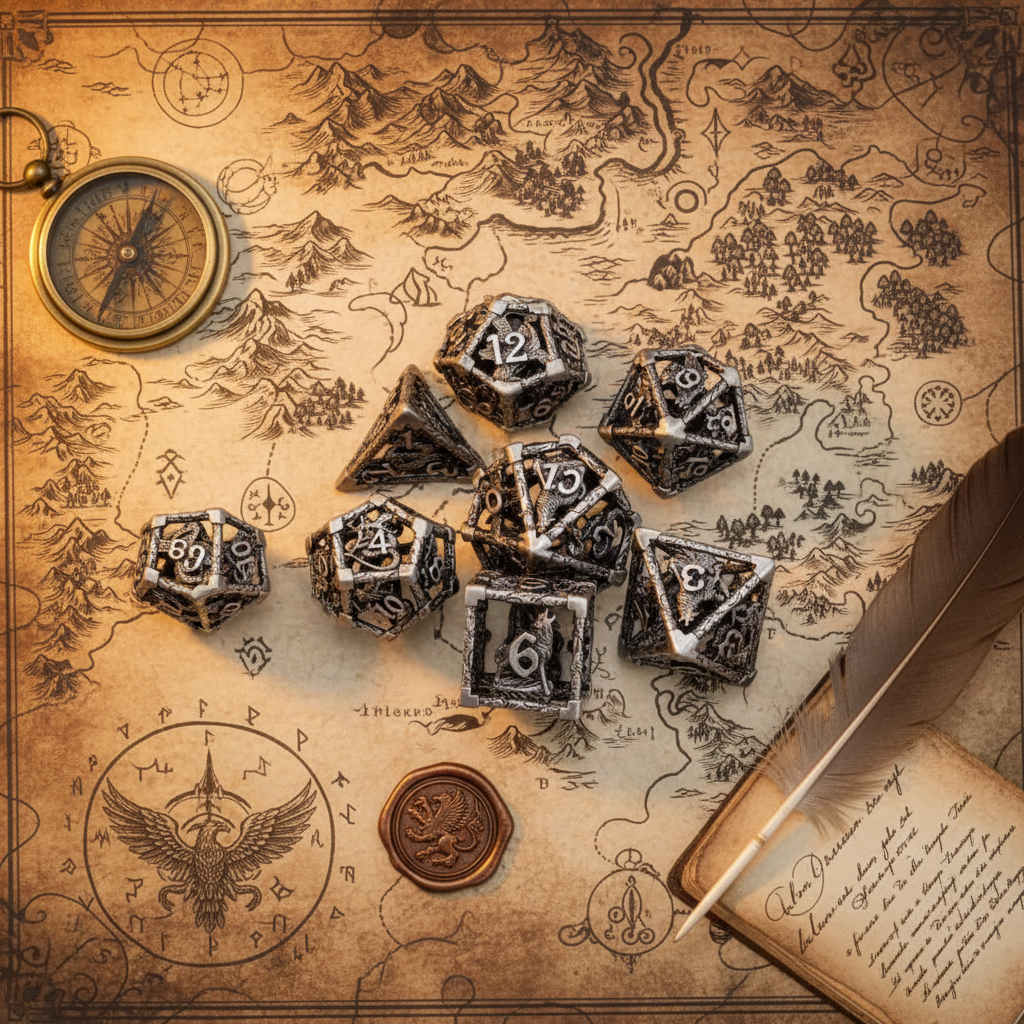 Overhead Dice on Map