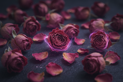 Paradox Petals ethereal dimensional macro close-up